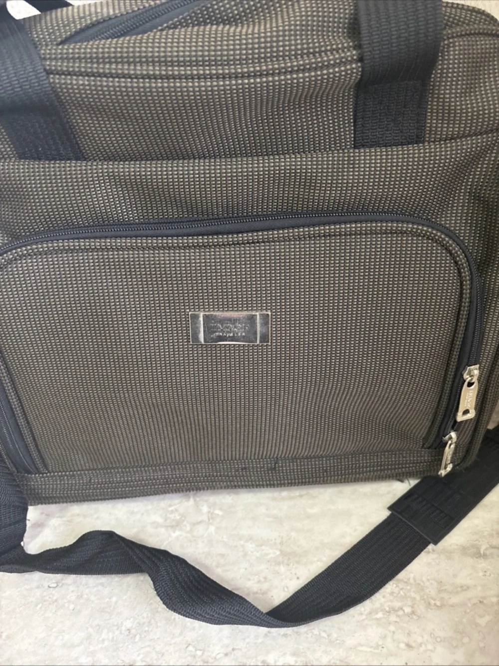 Image Traveler Vintage/ Overnight Carry On Bag/ 15 X 13x 6” Roller Bag- Slot EUC